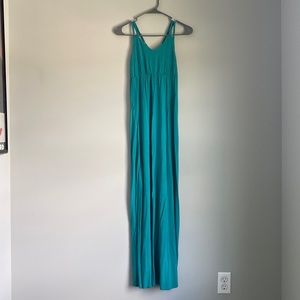 Willi Smith Teal Maxi Adjustable Straps Dress
